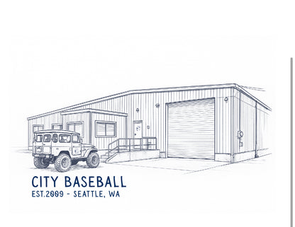 City Baseball Diner Mug