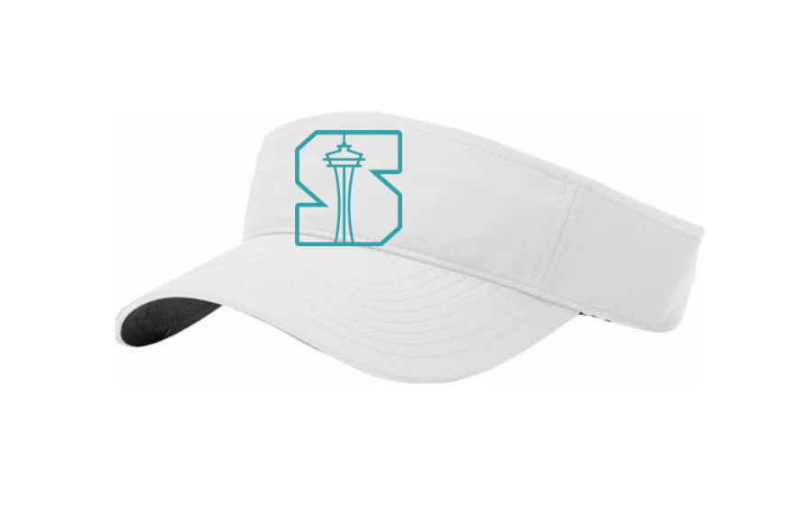 16U White Team Visor