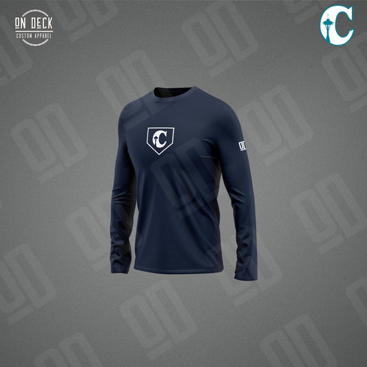 ADULT ATC S350LS Performance Long Sleeve Shirt (Printed Logo)-City Logo Home Plate